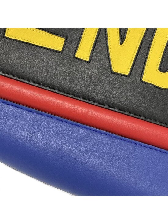 Fendi Backpack Vocabulary Blue Yellow Multi Leather main image 9